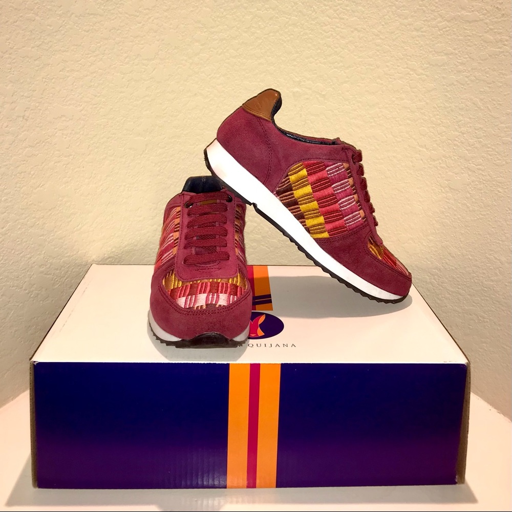 NIB Colorful Embroidered Couture Sneakers